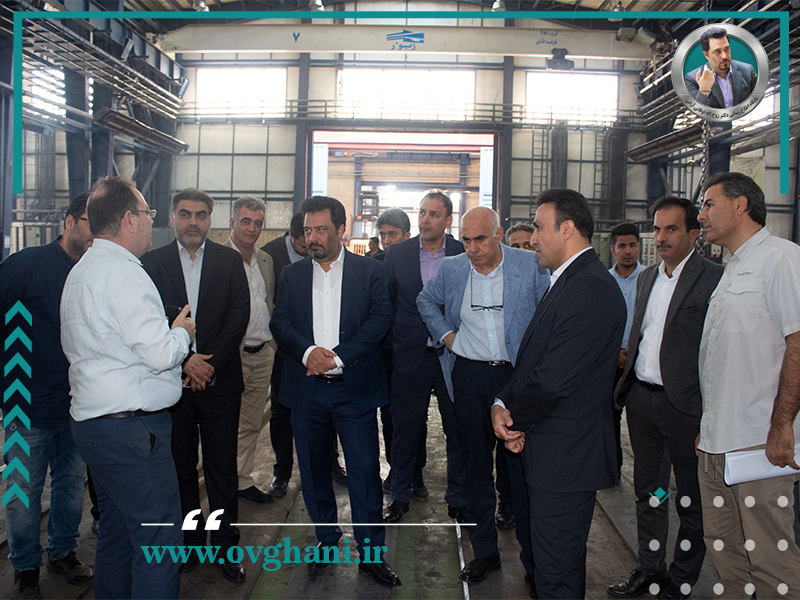 بازدید مدیرعامل صبا عمران از کارخانه ژیوار و روند ساخت اسکلت فلزی پروژه تجاری- اداری مطهری